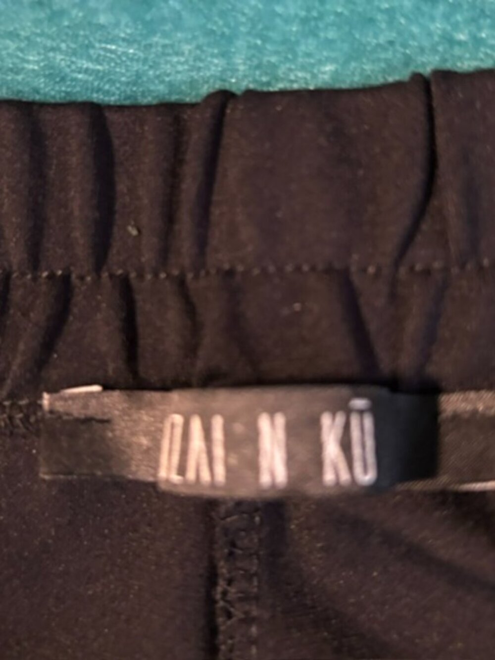 Ozai N Ku Black & White Graphic Print Pants - Picture 4 of 5